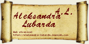 Aleksandra Lubarda vizit kartica